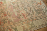 3x3.5 Vintage Distressed Oushak Square Rug