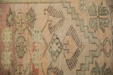 3x3.5 Vintage Distressed Oushak Square Rug