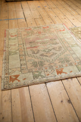 3x3.5 Vintage Distressed Oushak Square Rug
