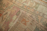 3x3.5 Vintage Distressed Oushak Square Rug