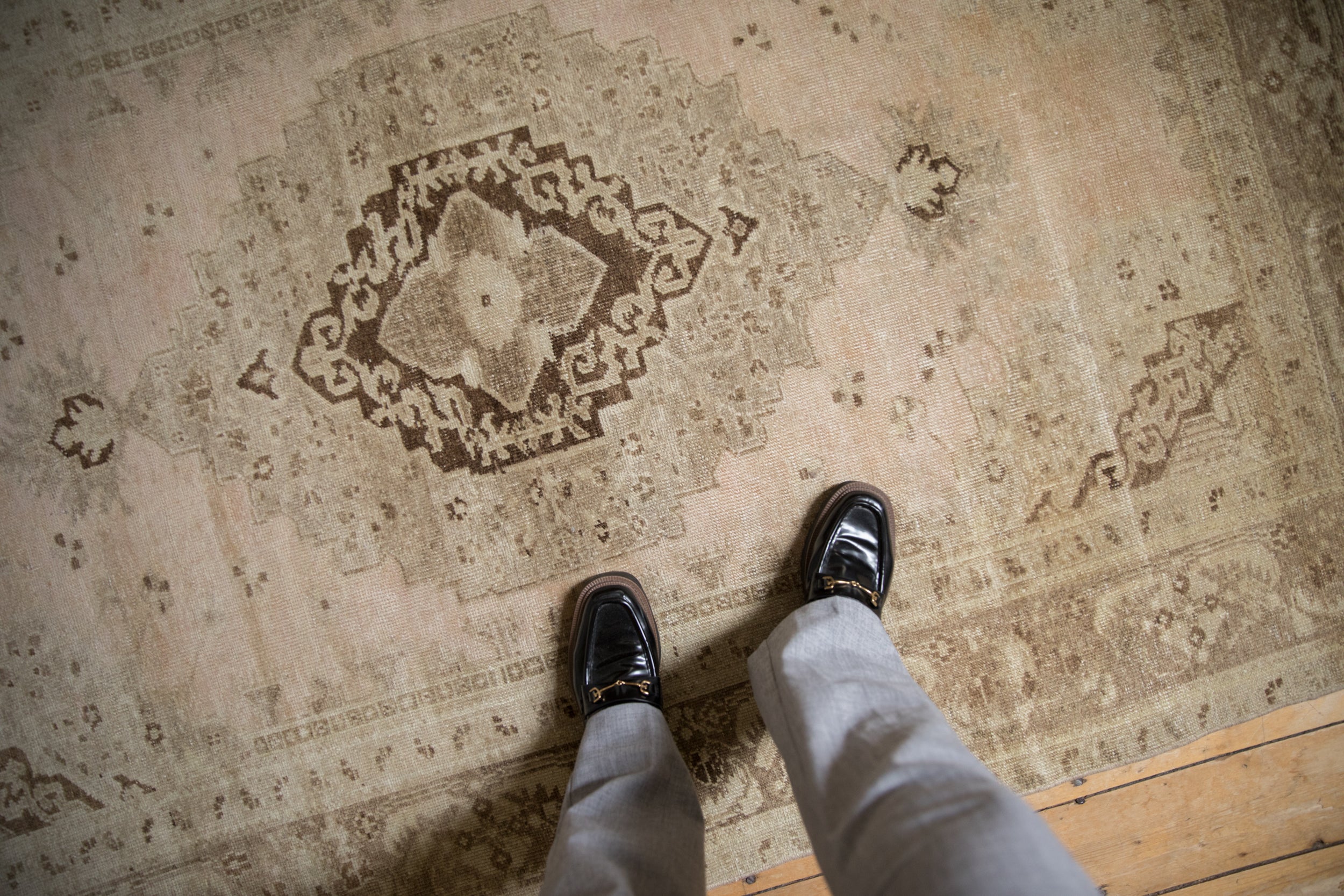 4.5x7.5 Vintage Distressed Oushak Rug