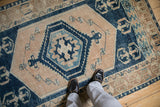 4.5x7 Vintage Distressed Oushak Rug