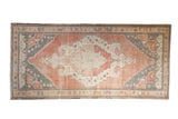 4.5x9.5 Vintage Distressed Oushak Rug Runner