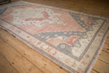 4.5x9.5 Vintage Distressed Oushak Rug Runner