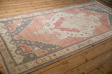 4.5x9.5 Vintage Distressed Oushak Rug Runner