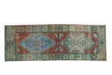 Vintage Distressed Anatolian Rug Runner / ONH item 13262