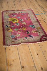 Vintage Art Deco Rug Mat / ONH item 13271