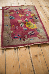 Vintage Art Deco Rug Mat / ONH item 13271