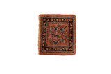 1x1 Vintage Sampler Lilihan Square Rug Mat