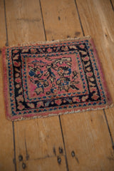 1x1 Vintage Sampler Lilihan Square Rug Mat