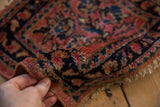 1x1 Vintage Sampler Lilihan Square Rug Mat