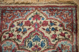 Vintage Kerman Square Rug Mat / ONH item 13280