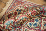 Vintage Kerman Square Rug Mat / ONH item 13280