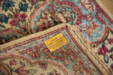 Vintage Kerman Square Rug Mat / ONH item 13280
