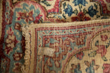 Vintage Kerman Square Rug Mat / ONH item 13280