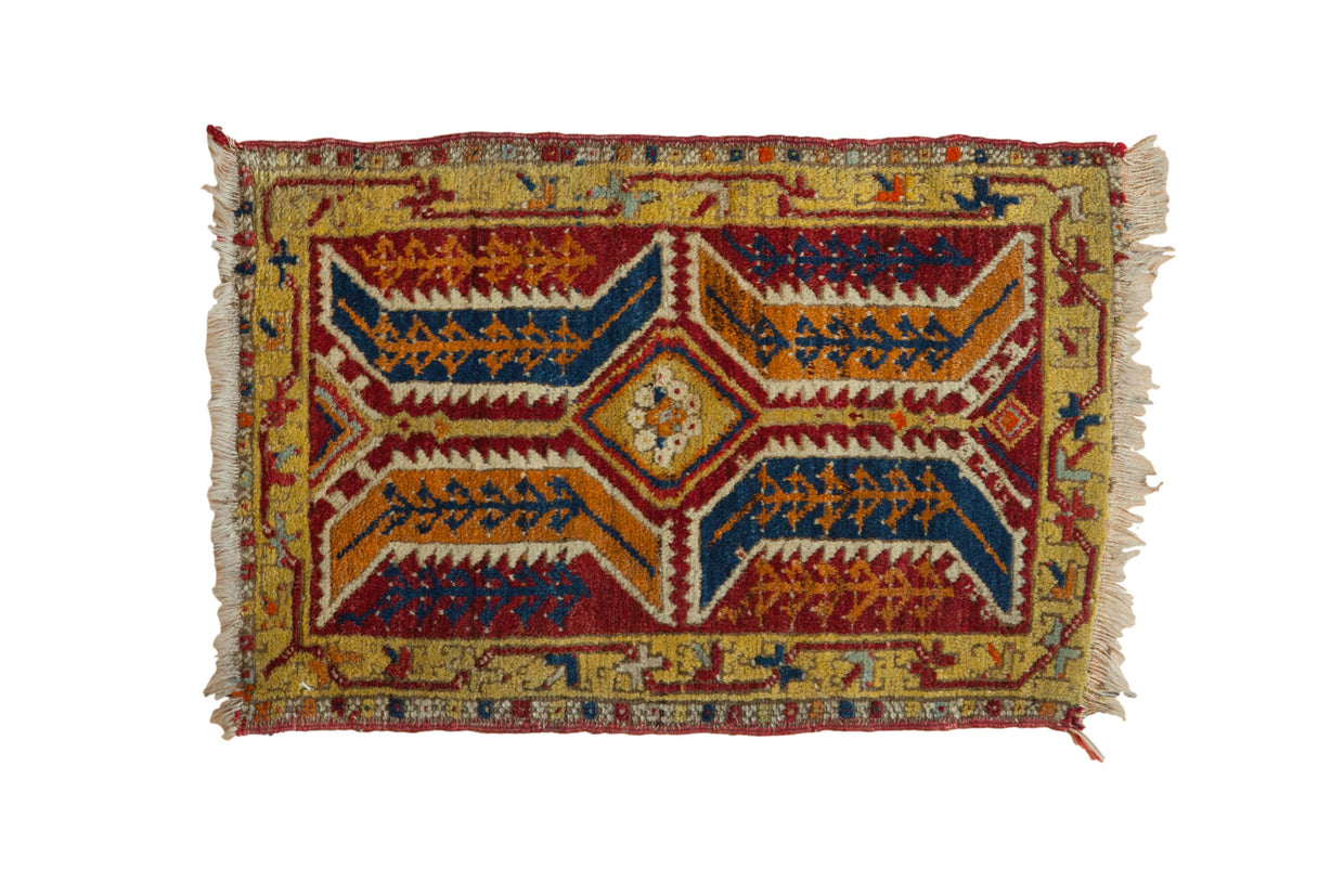 Antique Anatolian Rug Mat / ONH item 13281