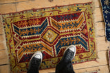 Antique Anatolian Rug Mat / ONH item 13281