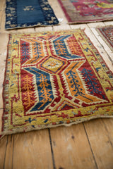 Antique Anatolian Rug Mat / ONH item 13281