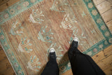 Vintage Distressed Oushak Square Rug / ONH item 13305
