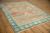 Vintage Distressed Oushak Square Rug / ONH item 13305