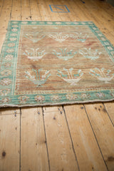Vintage Distressed Oushak Square Rug / ONH item 13305