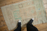 Vintage Distressed Oushak Rug / ONH item 13307