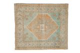 Vintage Distressed Oushak Square Rug / ONH item 13308