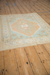 Vintage Distressed Oushak Square Rug / ONH item 13308