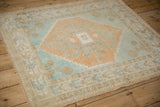 Vintage Distressed Oushak Square Rug / ONH item 13308