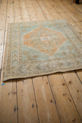 Vintage Distressed Oushak Square Rug / ONH item 13308