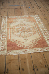 Vintage Distressed Oushak Rug / ONH item 13309