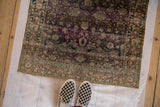 3x3.5 Antique Fine Silk Mohtashem Kashan Square Rug