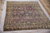 3x3.5 Antique Fine Silk Mohtashem Kashan Square Rug