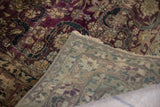 3x3.5 Antique Fine Silk Mohtashem Kashan Square Rug