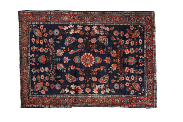 3.5x5 Antique Mohajeran Sarouk Rug