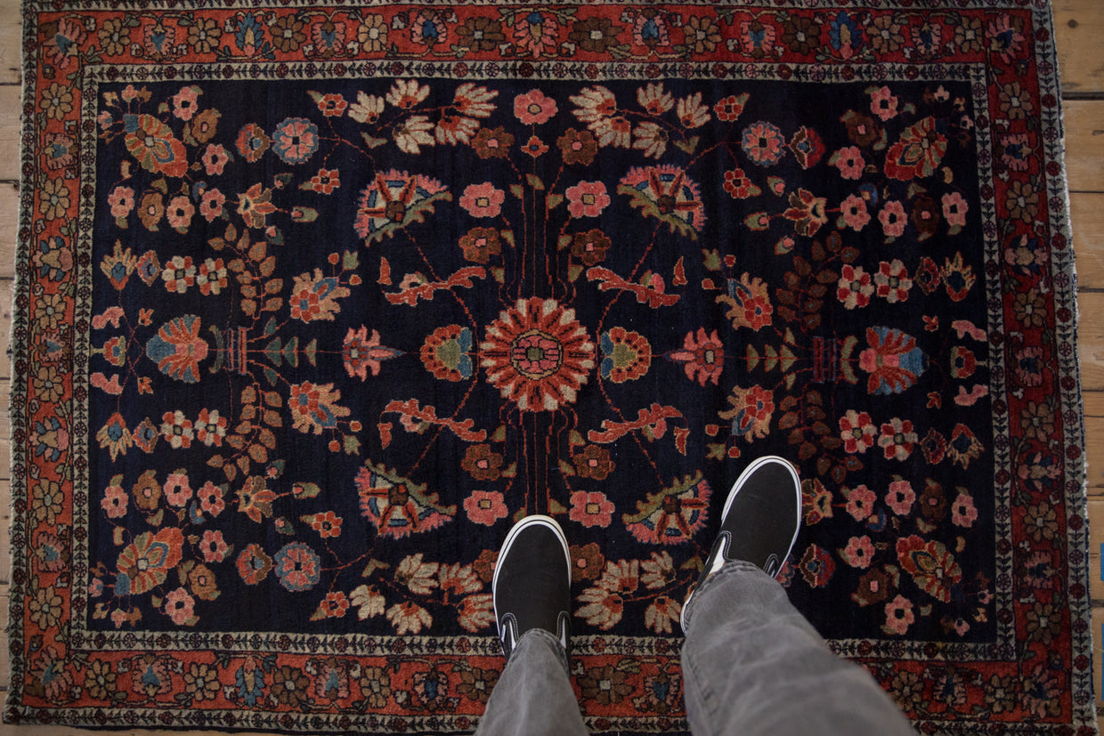 3.5x5 Antique Mohajeran Sarouk Rug