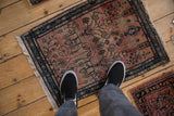 1.5x2.5 Antique Fine Farahan Sarouk Rug Mat