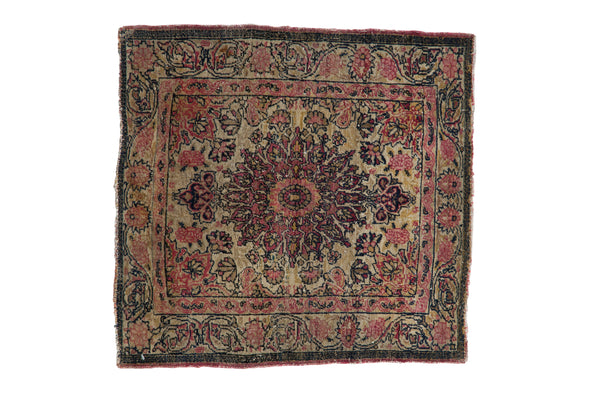 2x2.5 Antique Kerman Square Rug Mat