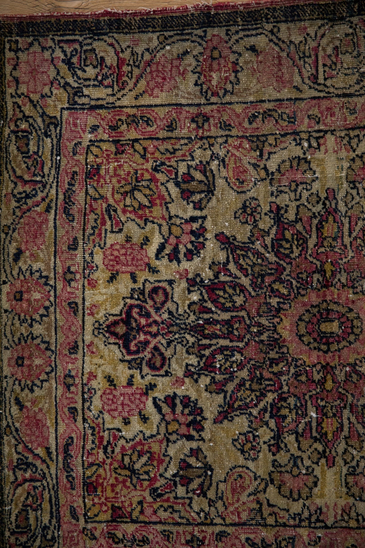2x2.5 Antique Kerman Square Rug Mat