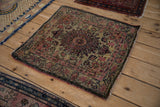 2x2.5 Antique Kerman Square Rug Mat