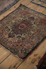 2x2.5 Antique Kerman Square Rug Mat
