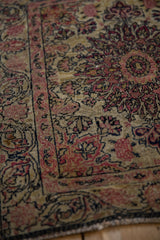 2x2.5 Antique Kerman Square Rug Mat