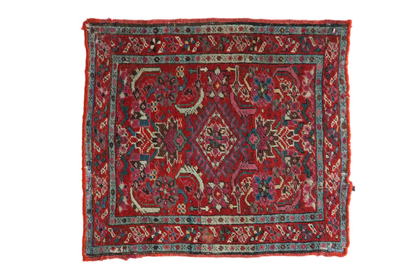1.5x2 Antique Bakshaish Square Rug Mat