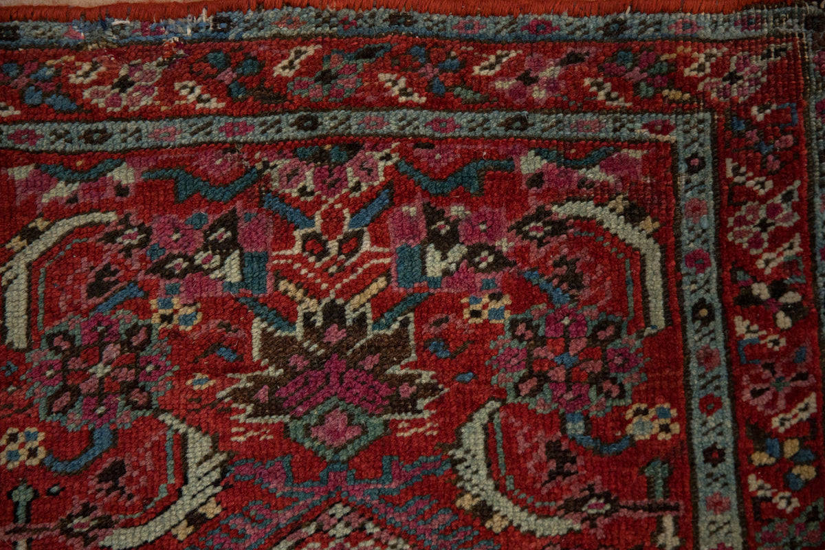1.5x2 Antique Bakshaish Square Rug Mat