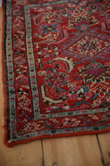 1.5x2 Antique Bakshaish Square Rug Mat