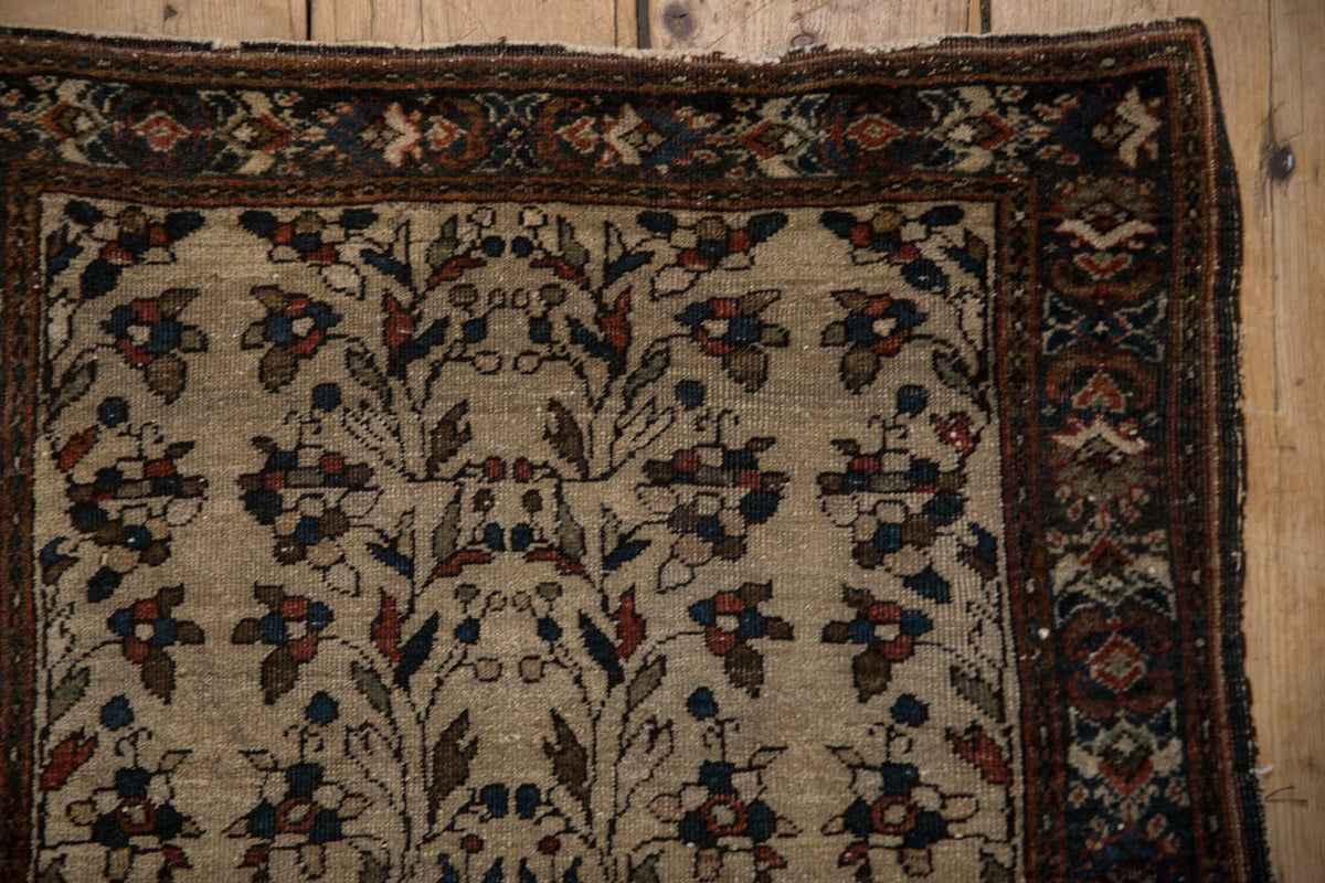 2x2.5 Antique Farahan Sarouk Square Rug Mat