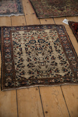 2x2.5 Antique Farahan Sarouk Square Rug Mat