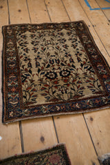 2x2.5 Antique Farahan Sarouk Square Rug Mat