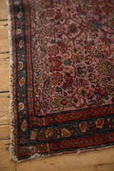 2x2.5 Antique Farahan Sarouk Square Rug Mat
