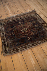 2.5x2.5 Antique Belouch Square Rug Mat
